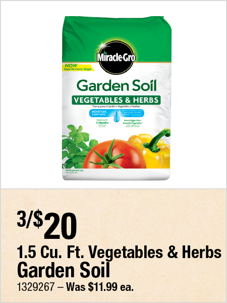 1.5 Cu. Ft. Garden Soil, Vegetables & Herbs